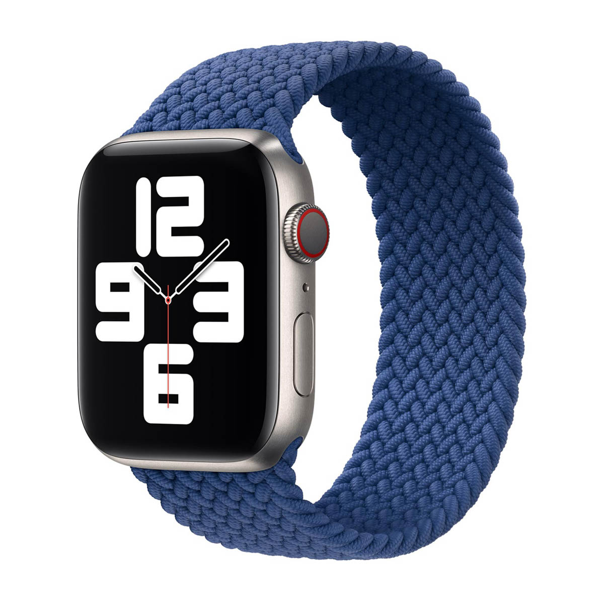 Bracelet Solo tress&eacute; Apple Watch  38/40/41/42 mm - Taille 1 - Atlantic Blue