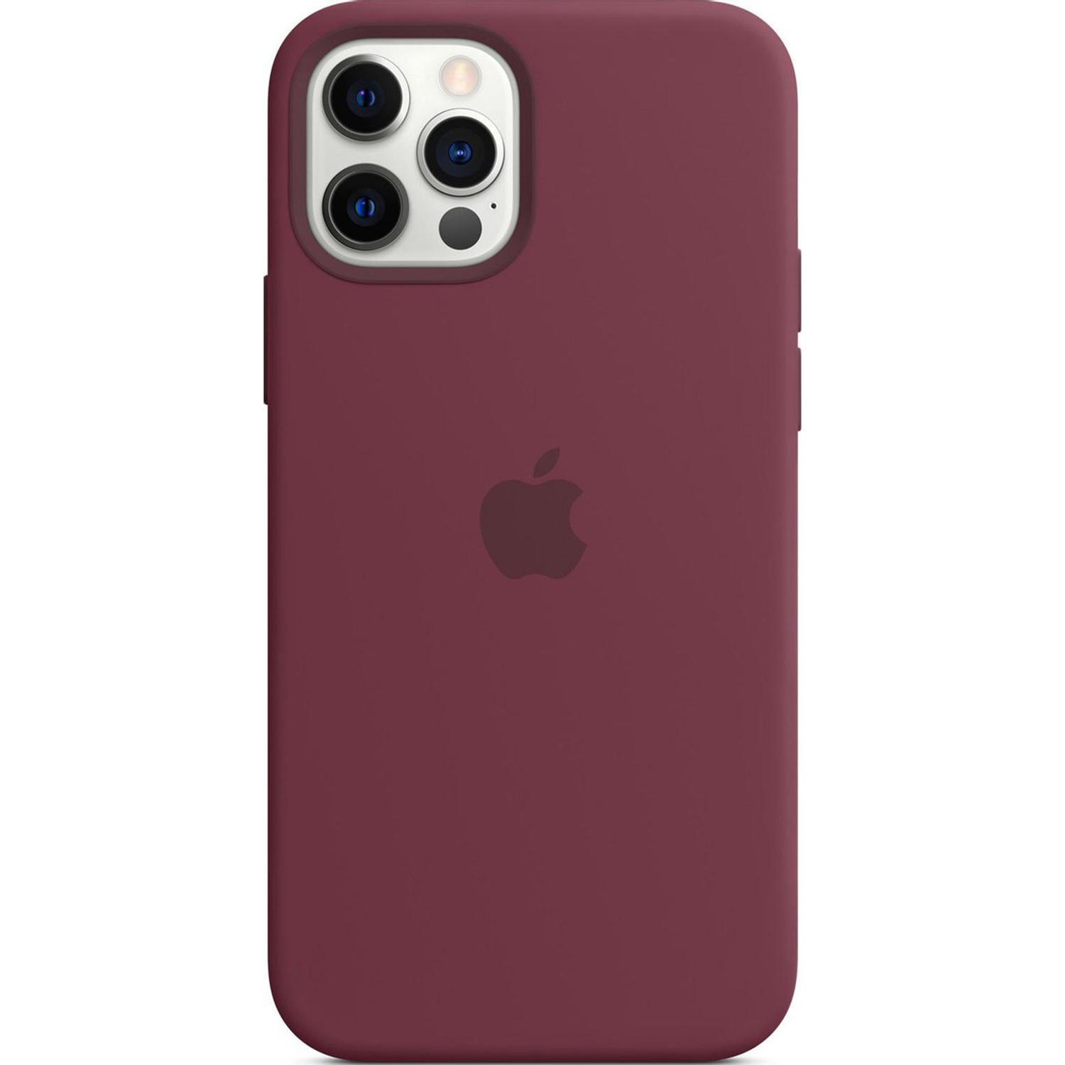 Coque en silicone MagSafe Apple iPhone 12 (Pro) - Plum