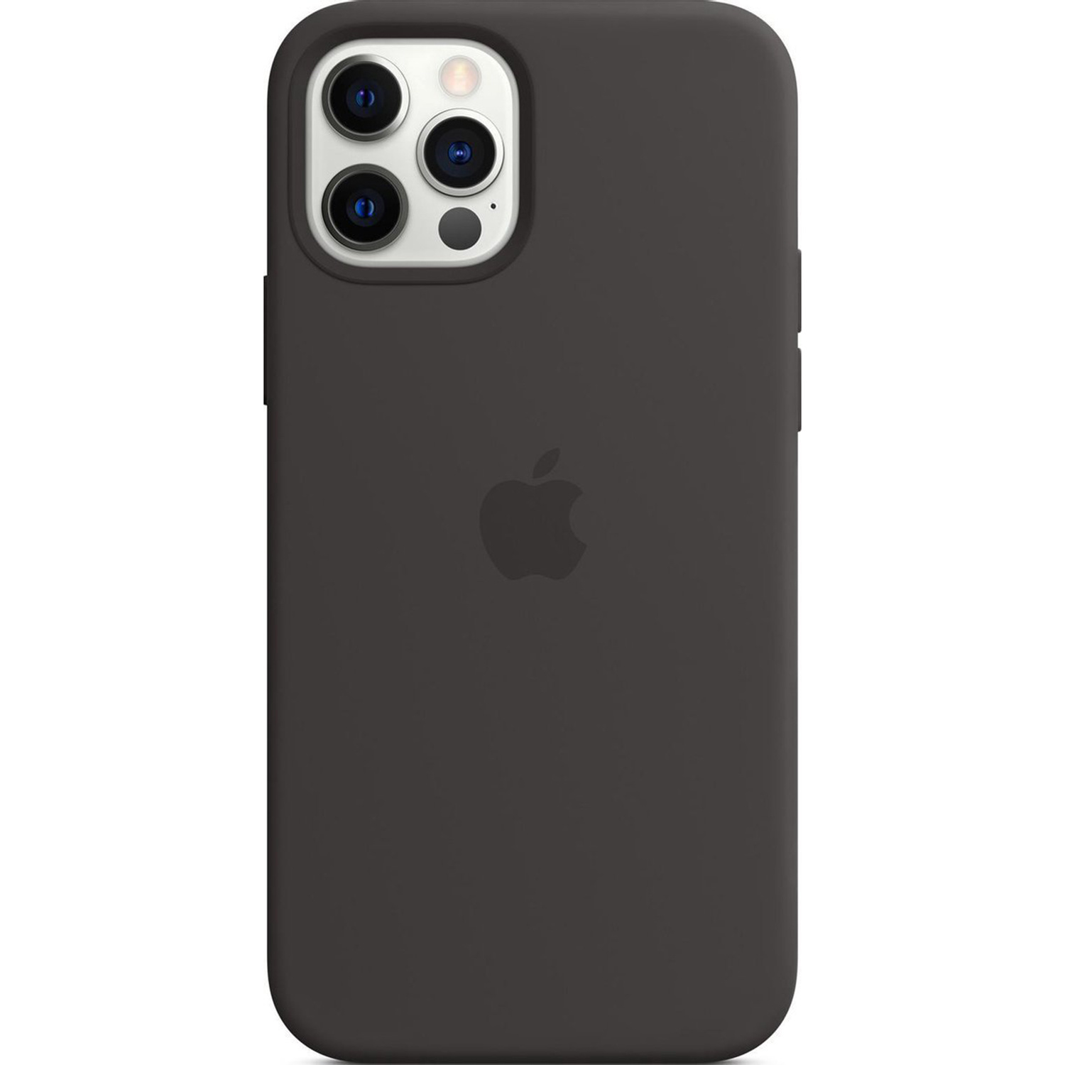 Silicone Backcover MagSafe voor de Apple iPhone 12 (Pro) - Midnight