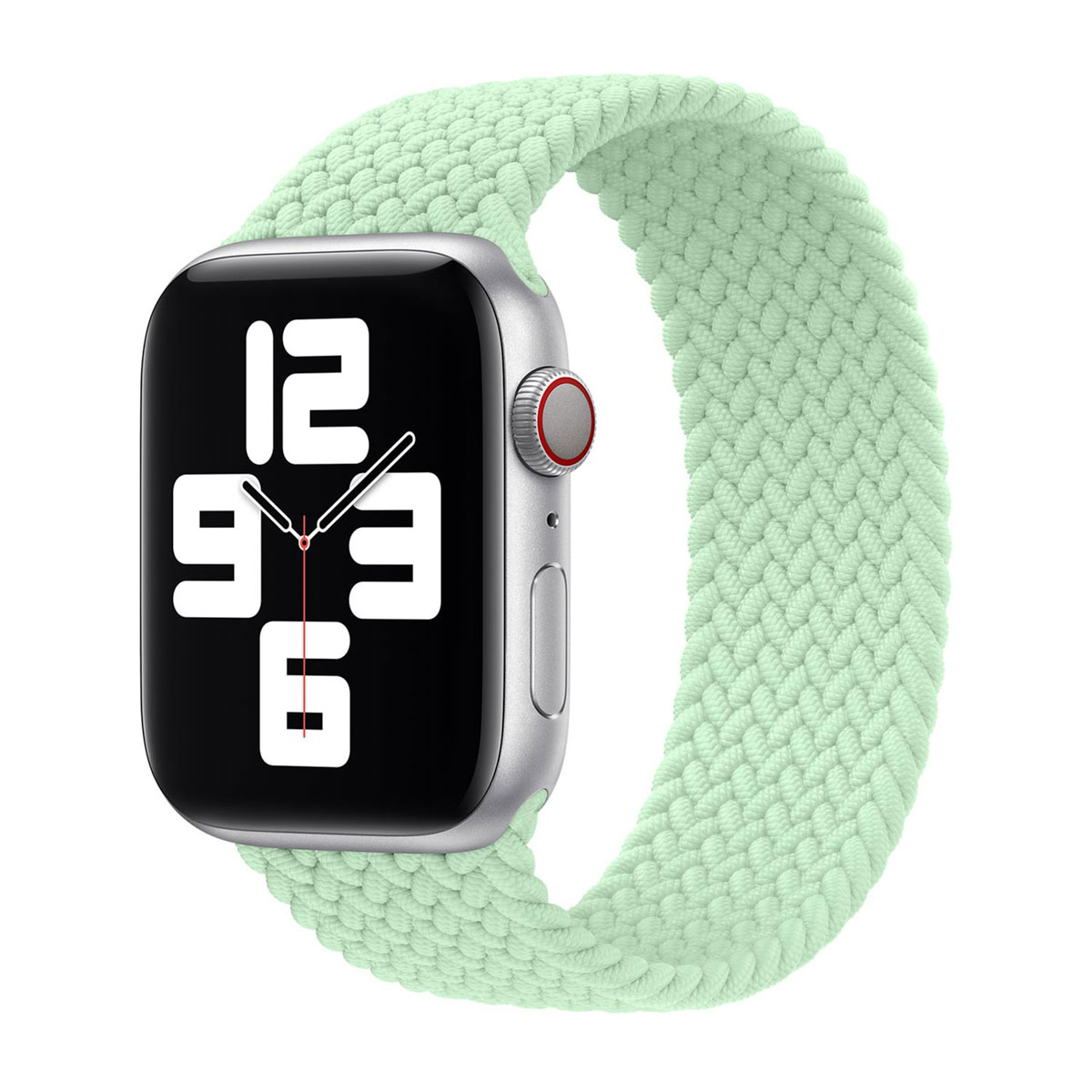 Bracelet Solo tress&eacute; Apple Watch 44/45/46/49 mm - Taille 5 - Pistachio