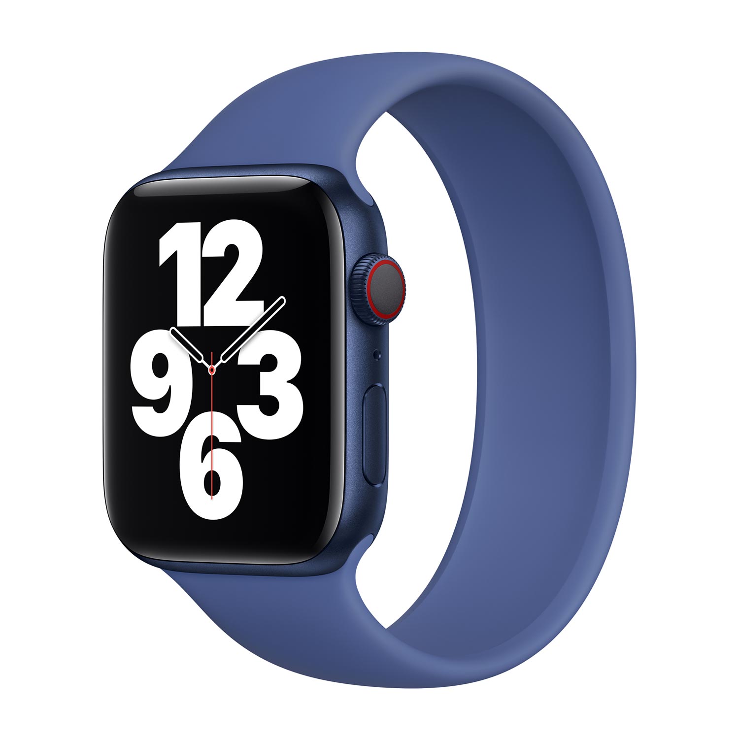 Bracelet Boucle unique en Silicone Apple Watch  38/40/41/42 mm - Taille 4 - Toma Blue