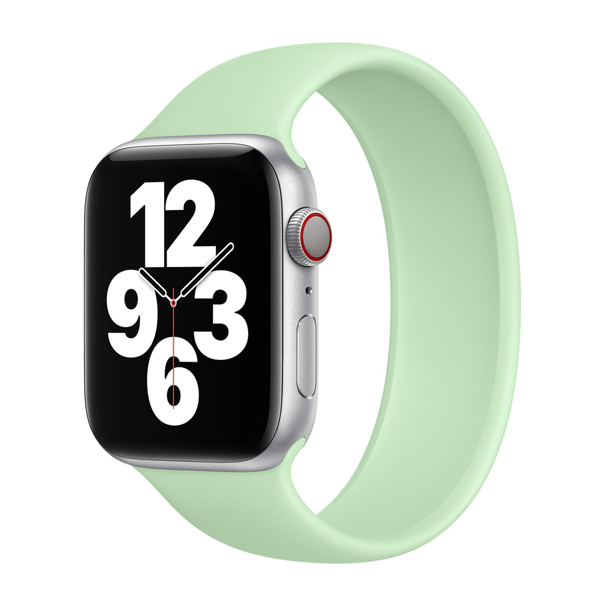 Bracelet Boucle unique en Silicone Apple Watch  44/45/46/49 mm - Taille 6 - Pistachio