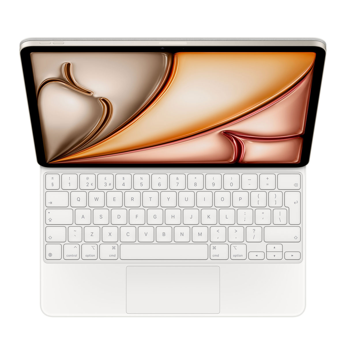 Magic Keyboard pour Apple iPad Air 13 pouces (2026) M4 / (2025) M3 / (2024) M2 / iPad Pro 12.9 (2018/2020/2021/2022) - QWERTY / INT - Blanc