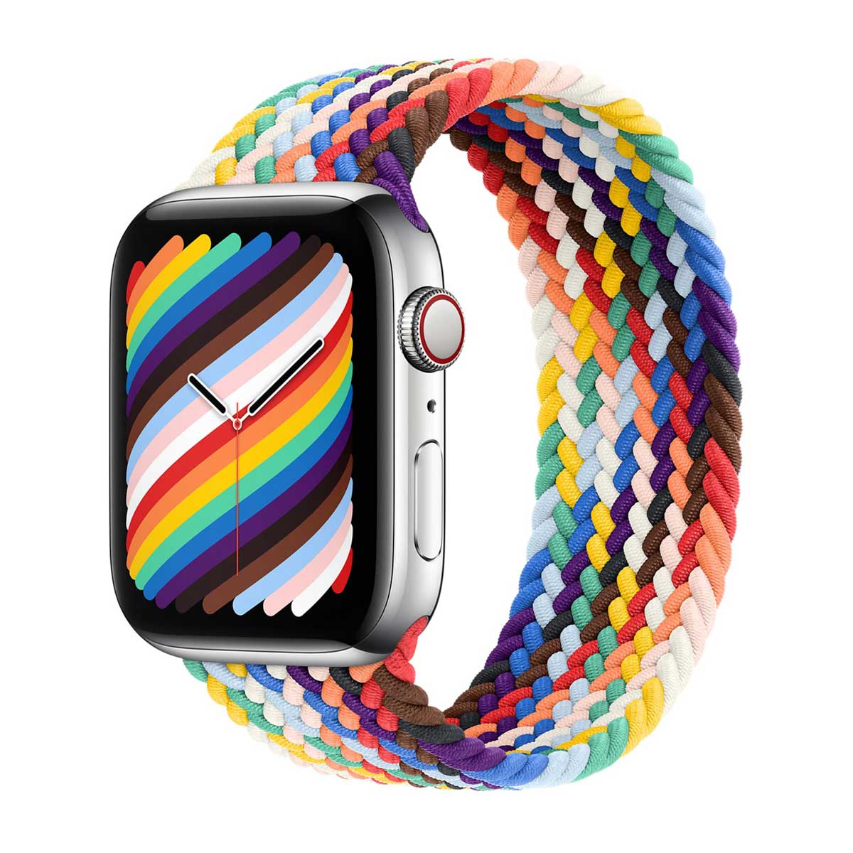 Bracelet Solo tress&eacute; Apple Watch  38/40/41/42 mm - Taille 7 - Pride Edition