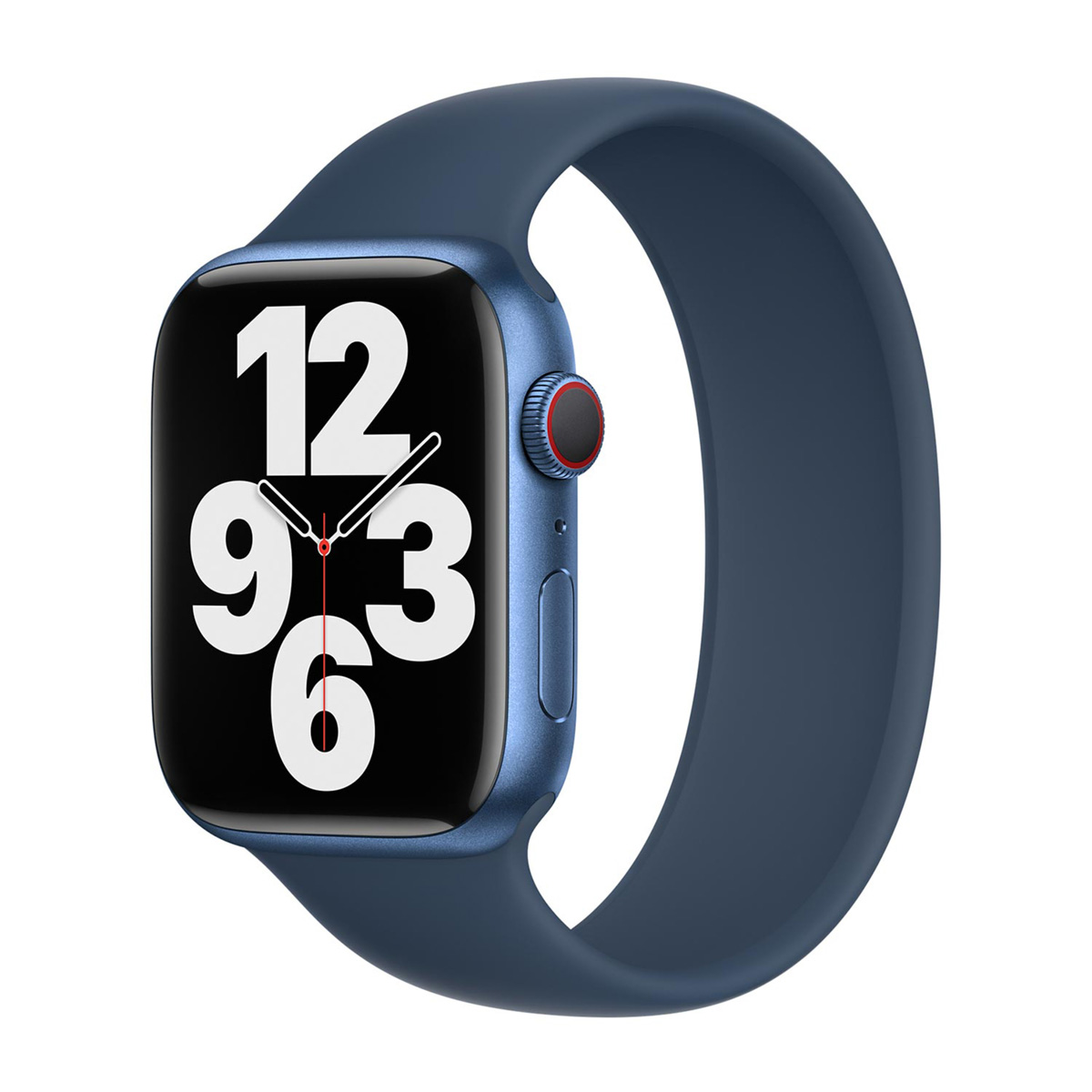 Bracelet Boucle unique en Silicone Apple Watch 44/45/46/49 mm - Taille 5 - Abyss Blue