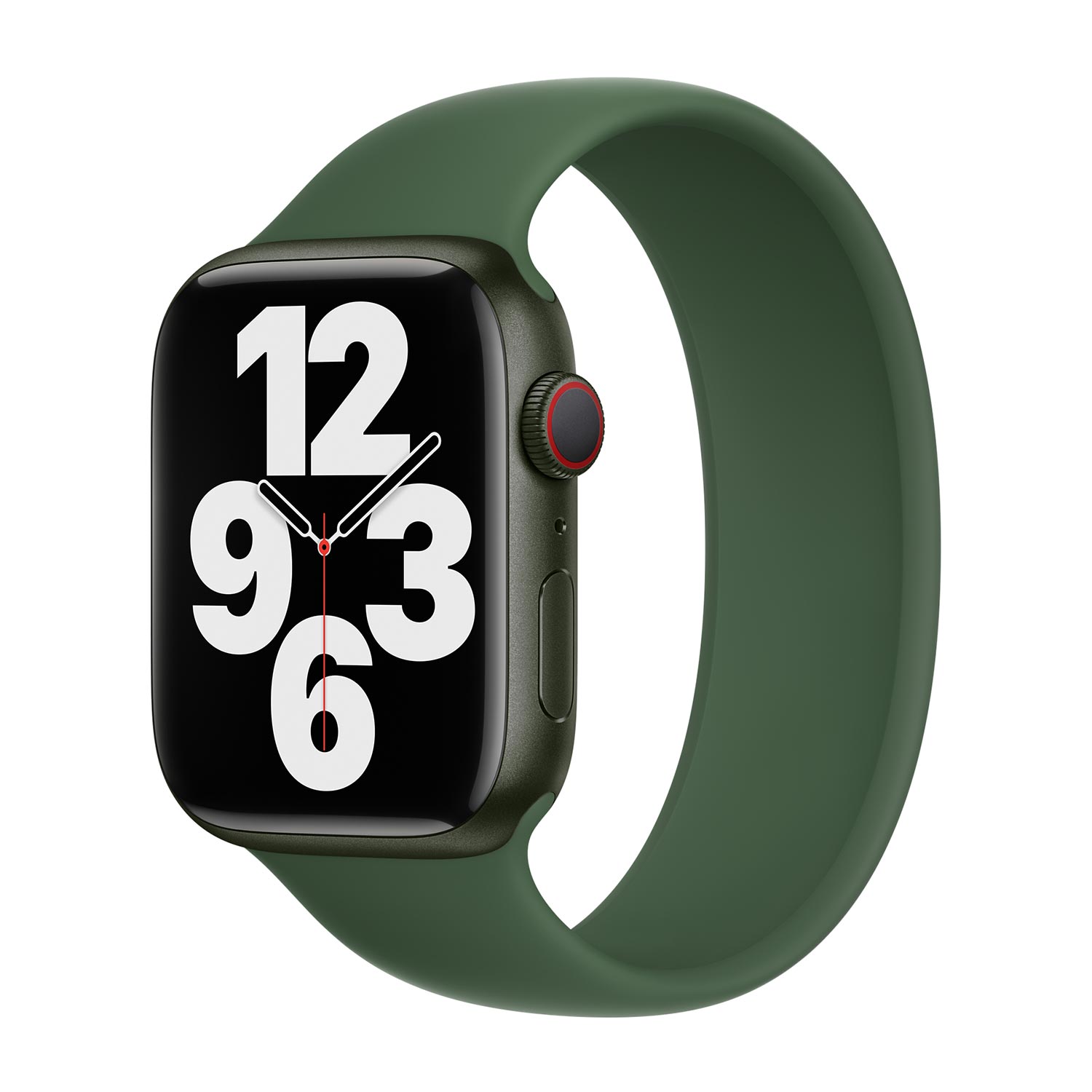 Bracelet Boucle unique en Silicone Apple Watch  44/45/46/49 mm - Taille 4 - Clover