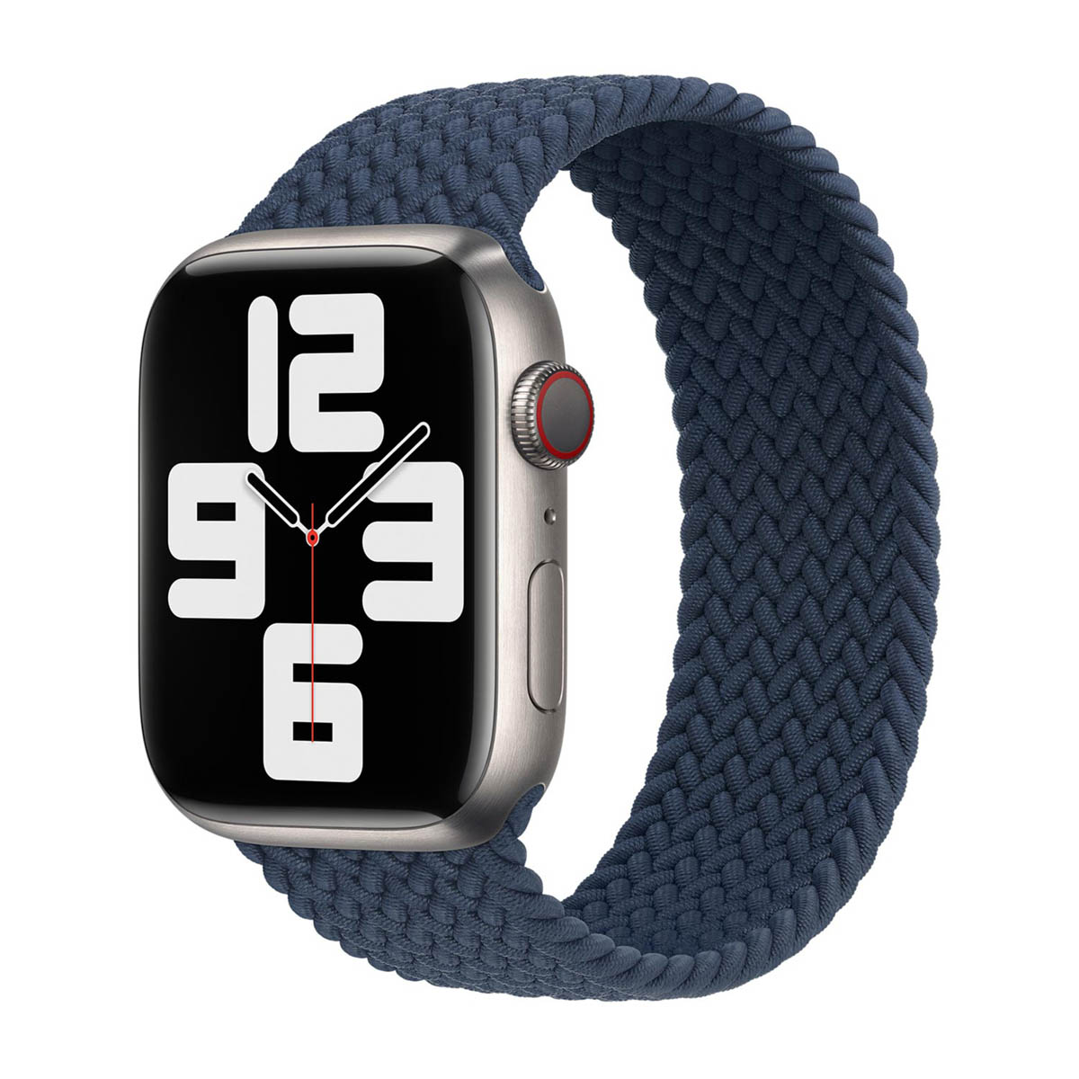 Bracelet Solo tress&eacute; Apple Watch  38/40/41/42 mm - Taille 1 - Abyss Blue