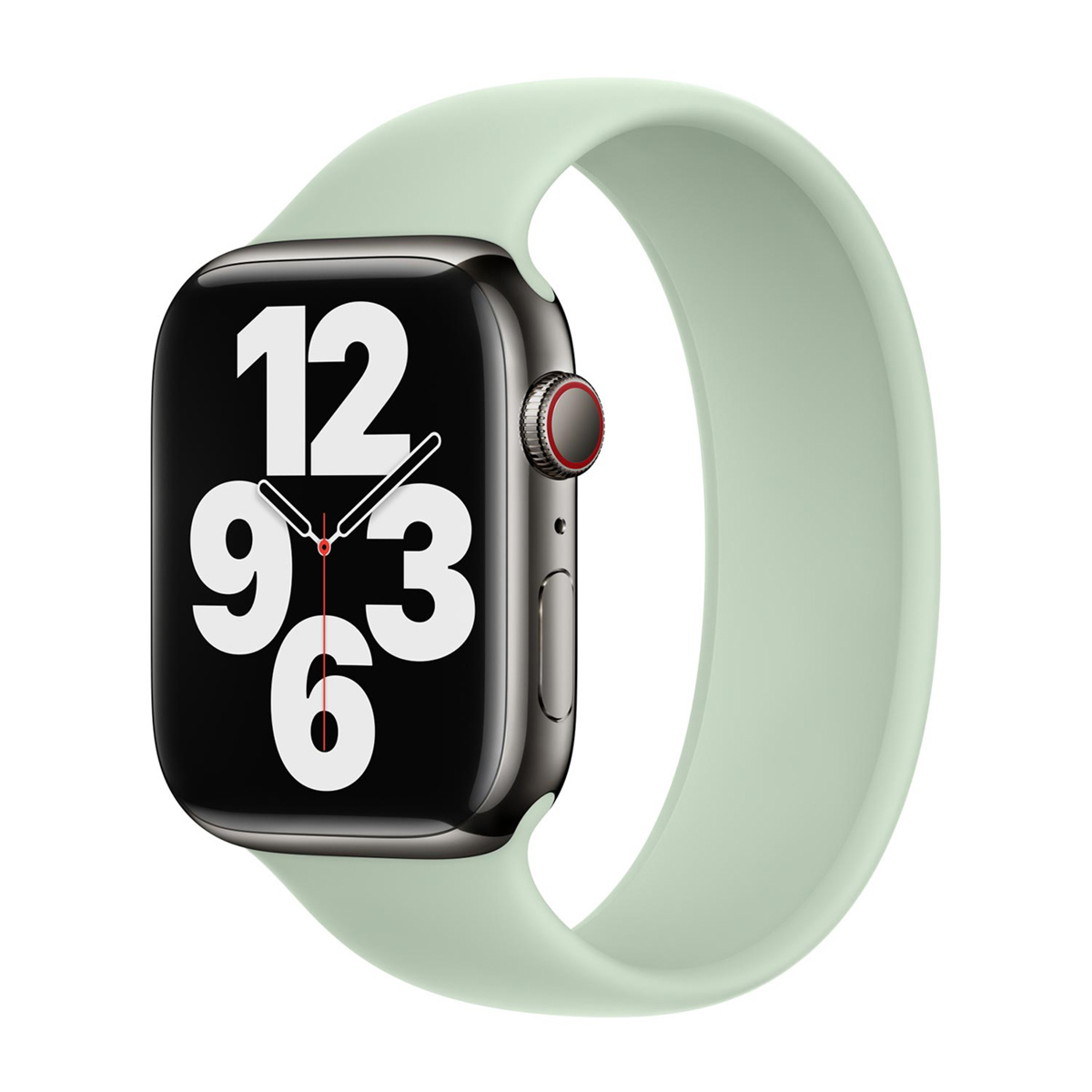 Bracelet Boucle unique en Silicone Apple Watch  38/40/41/42 mm - Taille 2 - Mineral Green