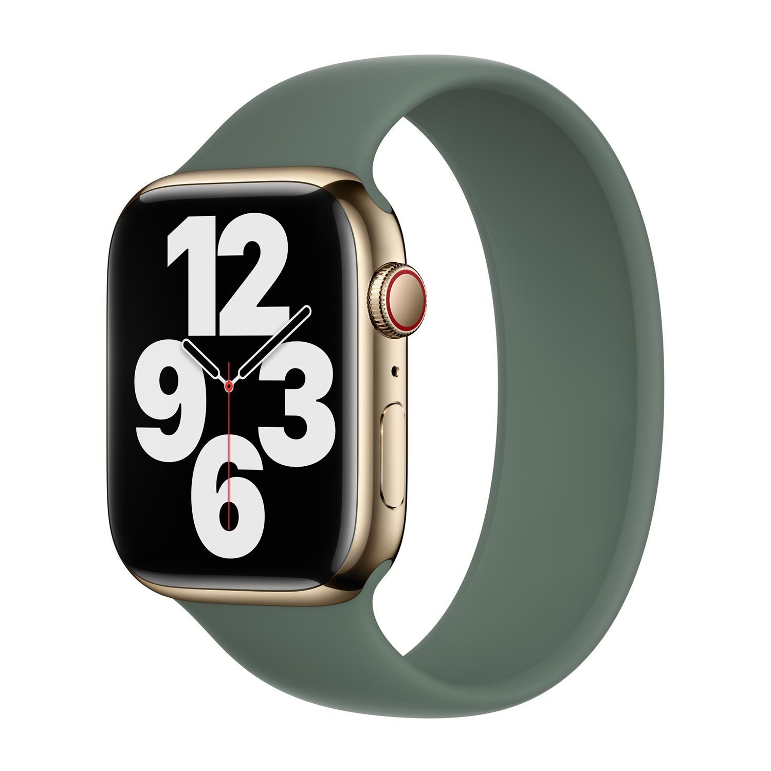 APPLE Bracelet Boucle unique en Silicone  Watch 44/45/46/49 mm - Taille 8 - Eucalyptus