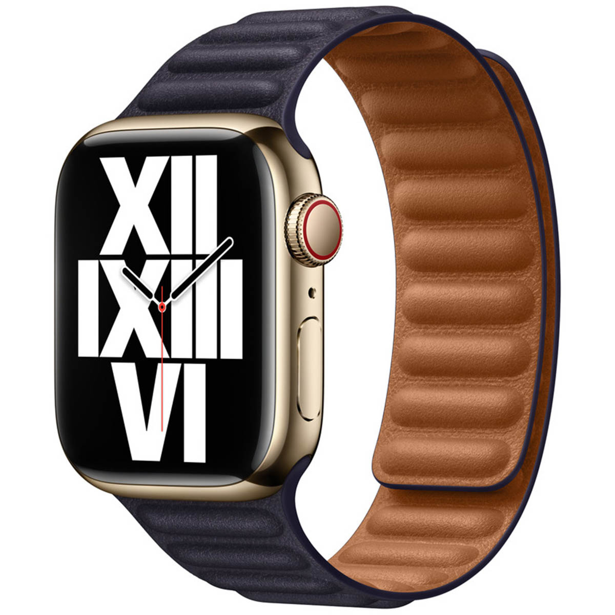 Apple Watch Leather Link - Taille S/M - Ink