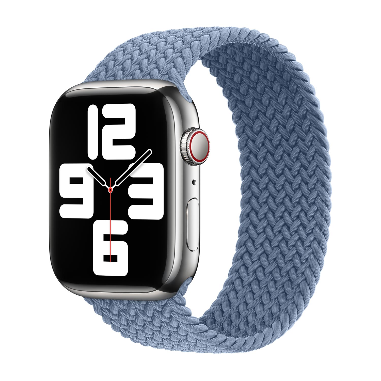 Bracelet Solo tress&eacute; Apple Watch  38/40/41/42 mm - Taille 7 - Slate Blue