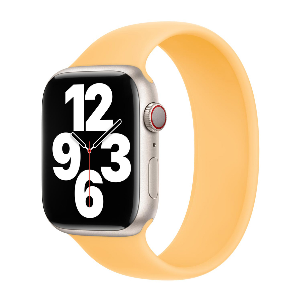 Bracelet Boucle unique en Silicone Apple Watch  38/40/41/42 mm - Taille 2 - Sunglow