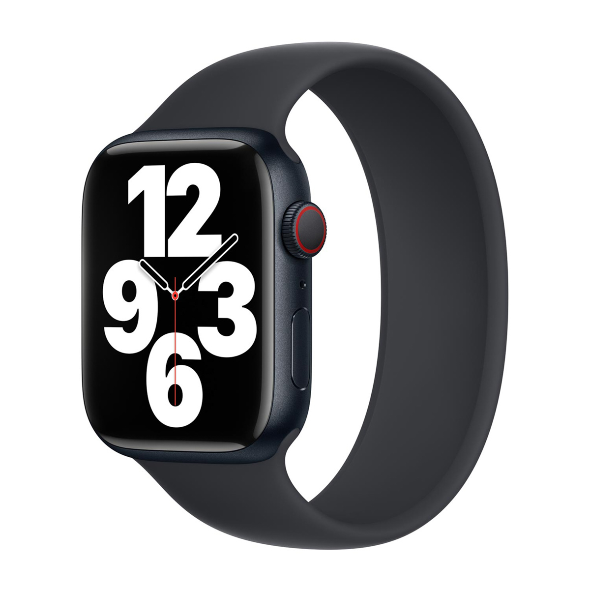 Bracelet Boucle unique en Silicone Apple Watch  44/45/46/49 mm - Taille 5 - Midnight