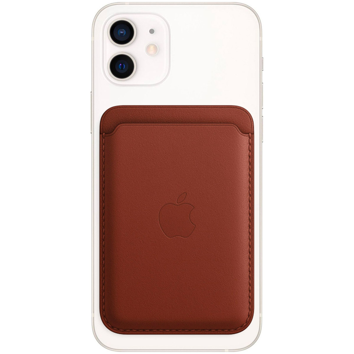 Apple Porte-cartes en cuir avec MagSafe pour Apple iPhone - Terre de Sienne