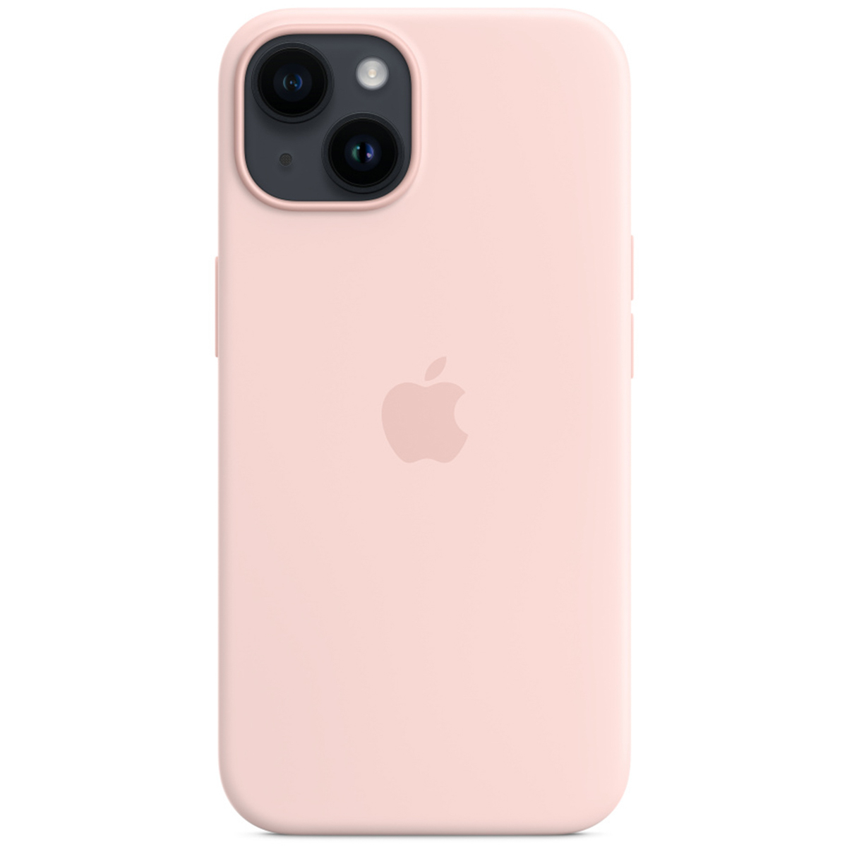 APPLE  Coque en silicone MagSafe iPhone 14 - Chalk Pink