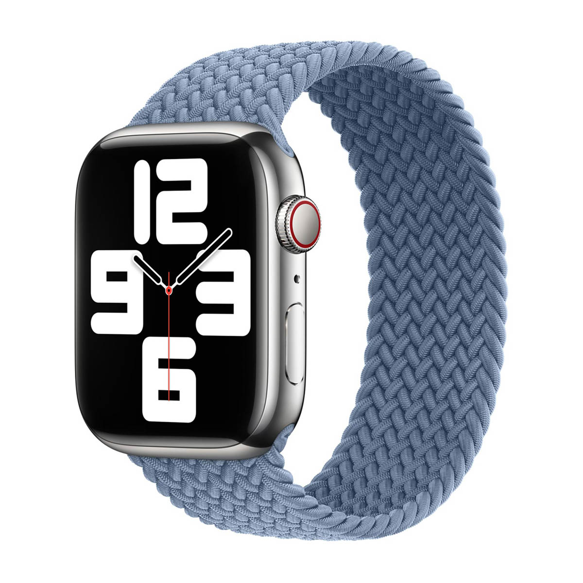 Bracelet Solo tress&eacute; Apple Watch  44/45/46/49 mm - Taille 2 - Slate Blue