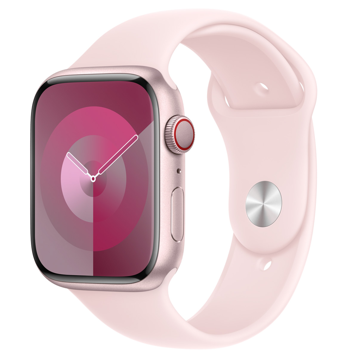 Apple Watch Band - Bracelet Sport - 45&nbsp;mm - Rose p&acirc;le - S/M