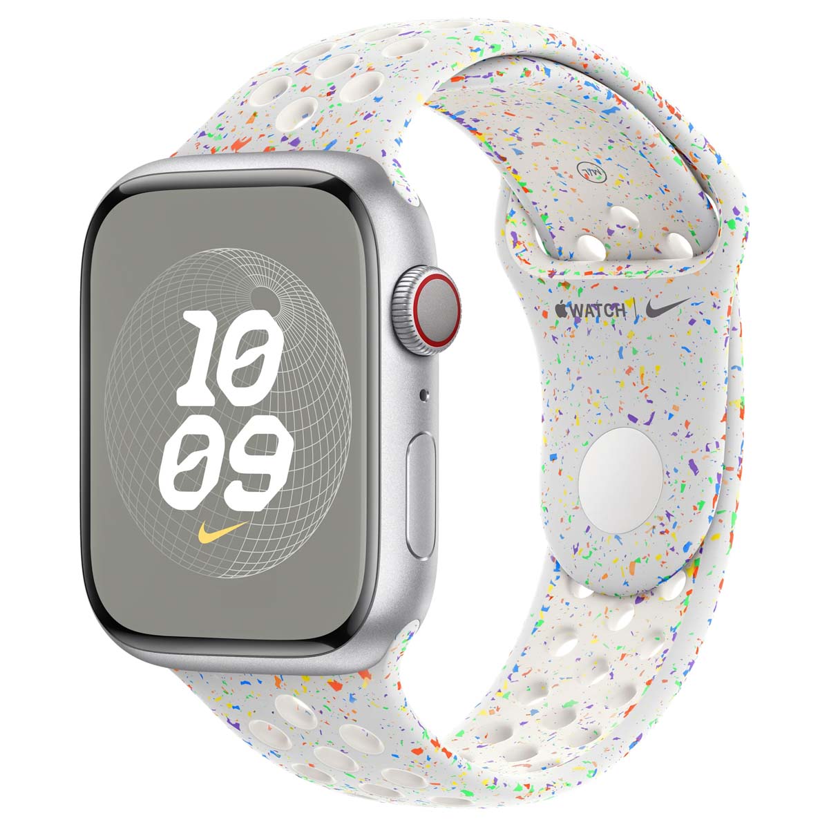 Bracelet APPLE Watch 45mm platine pur Nike Sport S/M