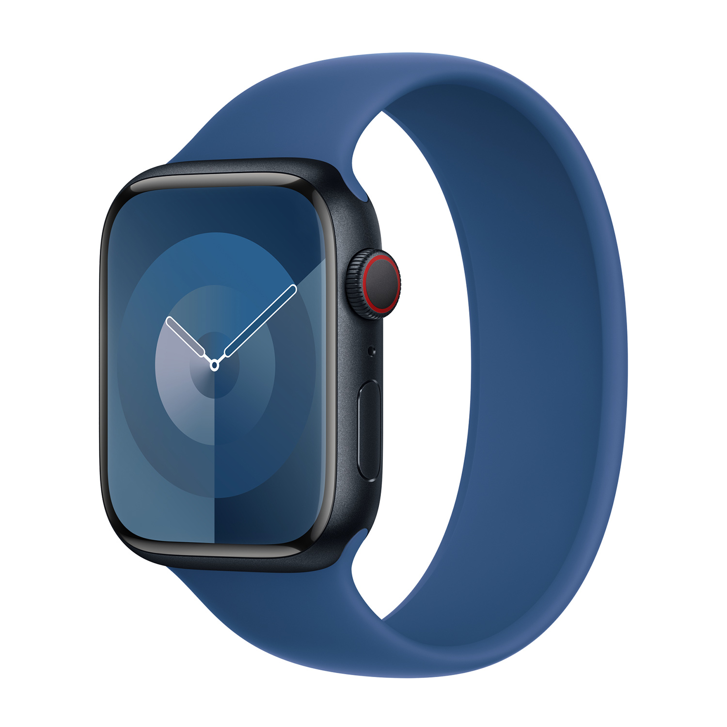 Bracelet Boucle unique en Silicone Apple Watch 44/45/46/49 mm - Taille 7 - Blue Ocean