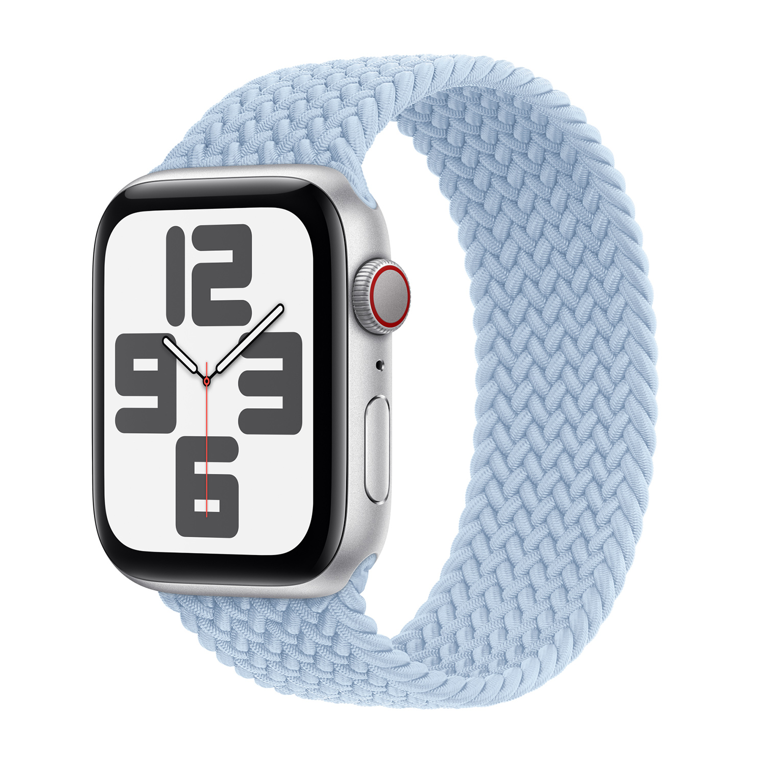 APPLE Bracelet Solo tress&eacute;  Watch  38/40/41/42 mm - Taille 9 - Light Blue