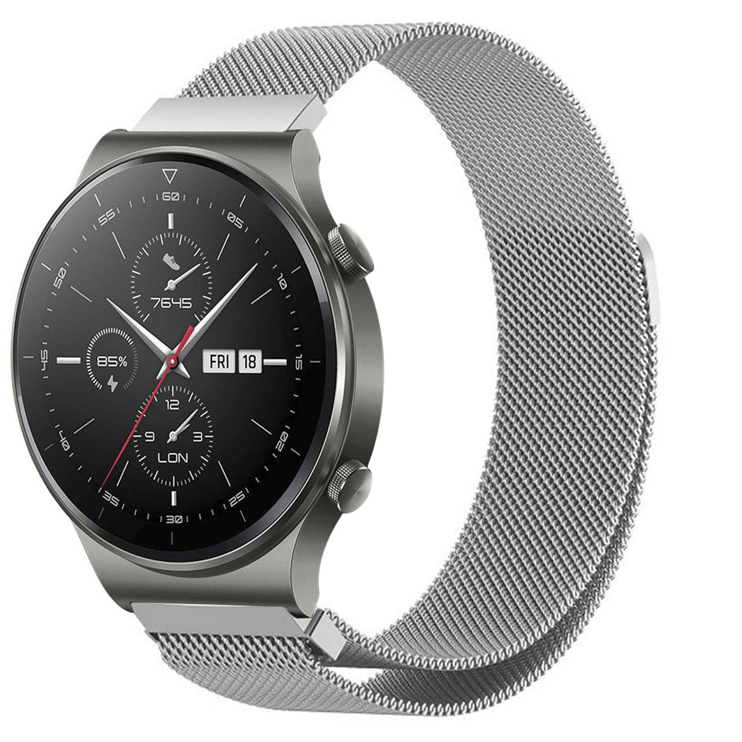 imoshion Milanais Watch bracelet pour Huawei Watch GT 2 / Pro / 2e Sport 46 mm - Argent