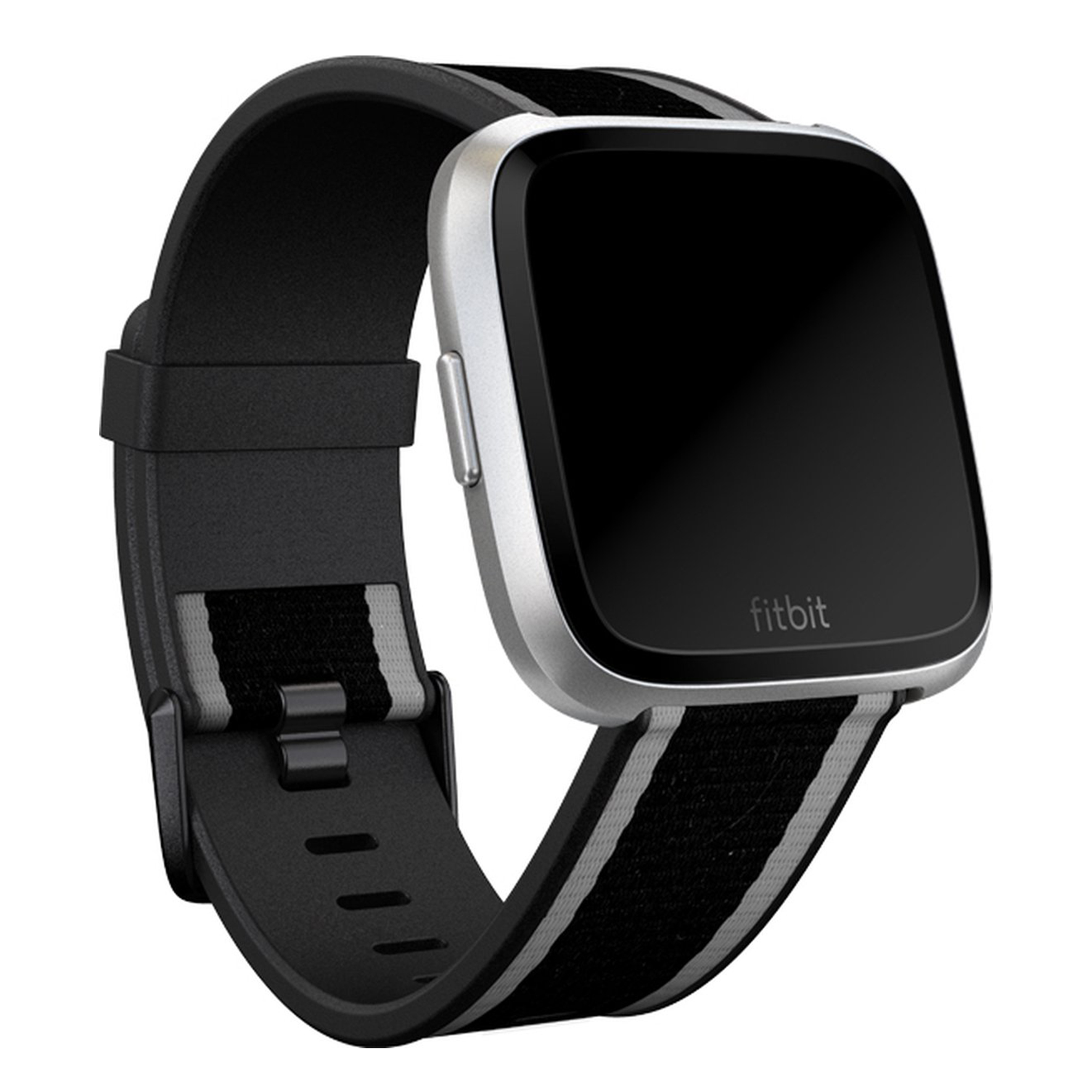 Bracelet Woven pour Fitbit Versa / Versa 2 / Versa Lite - Taille S - Grey / Black