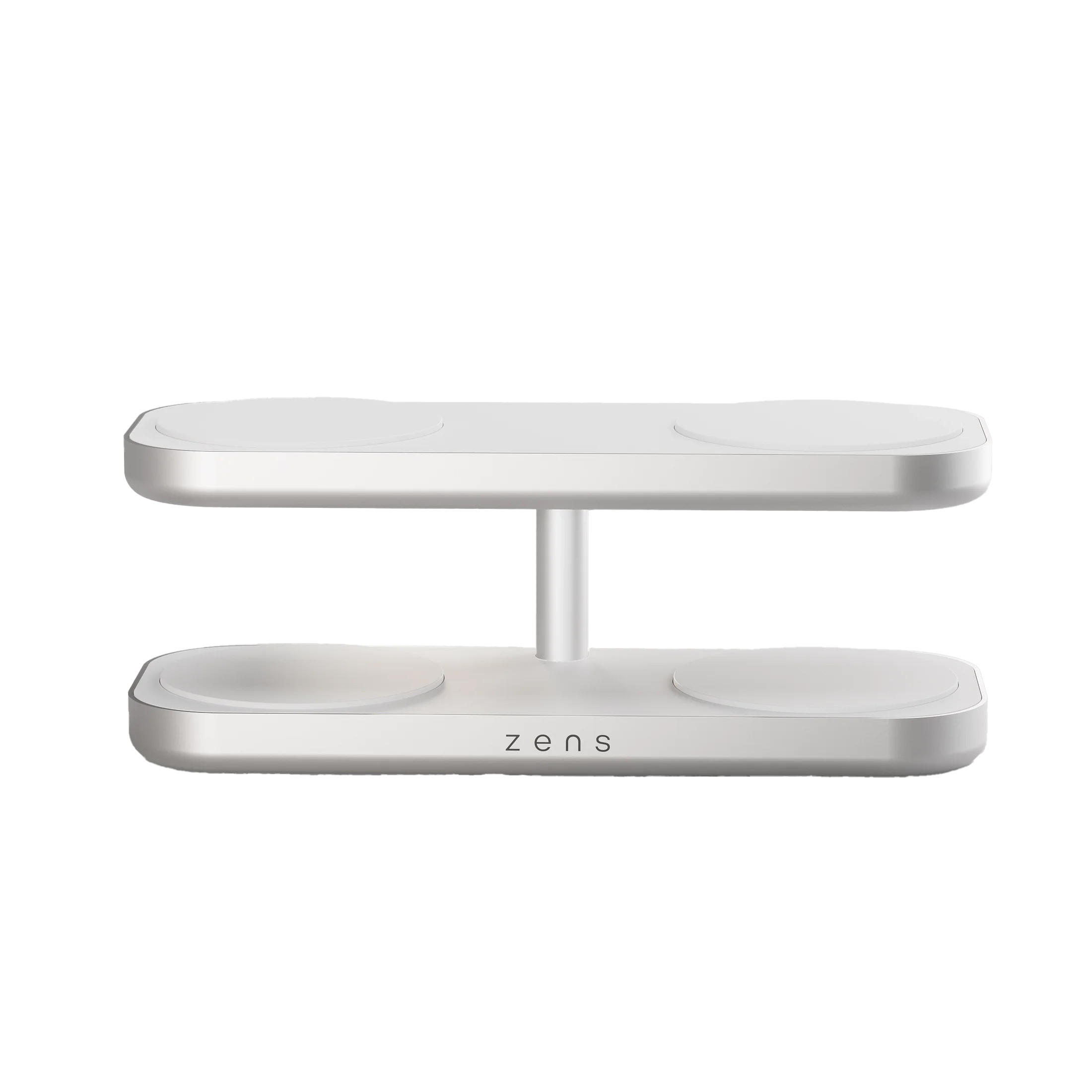 Zens Quattro Wireless Charger Pro 4 - Station de charge sans fil - Compatible Qi2 et MagSafe - Blanc