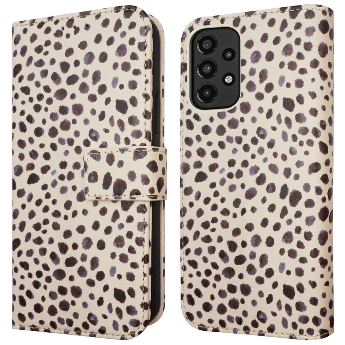imoshion Design Bookcase voor de Samsung Galaxy A33 - Black And White Dots