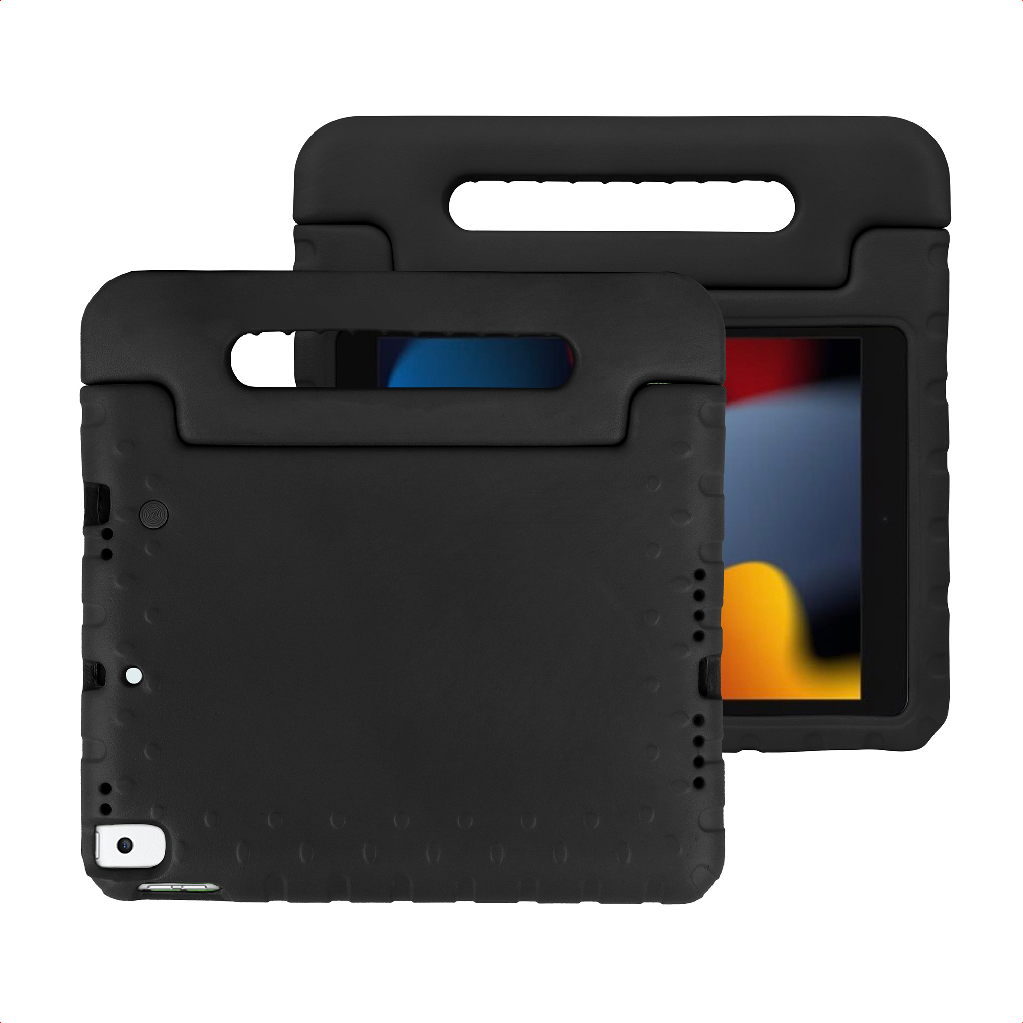 Coque pour iPad 10.2 2019/2020, iPad 10.2 (2021) Enfants Etui avec poign&eacute;e iMOSHION&reg; Noir