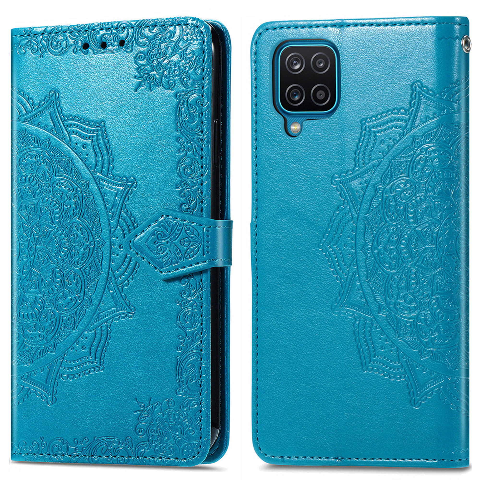 imoshion Mandala Bookcase voor de Samsung Galaxy A12 - Turquoise