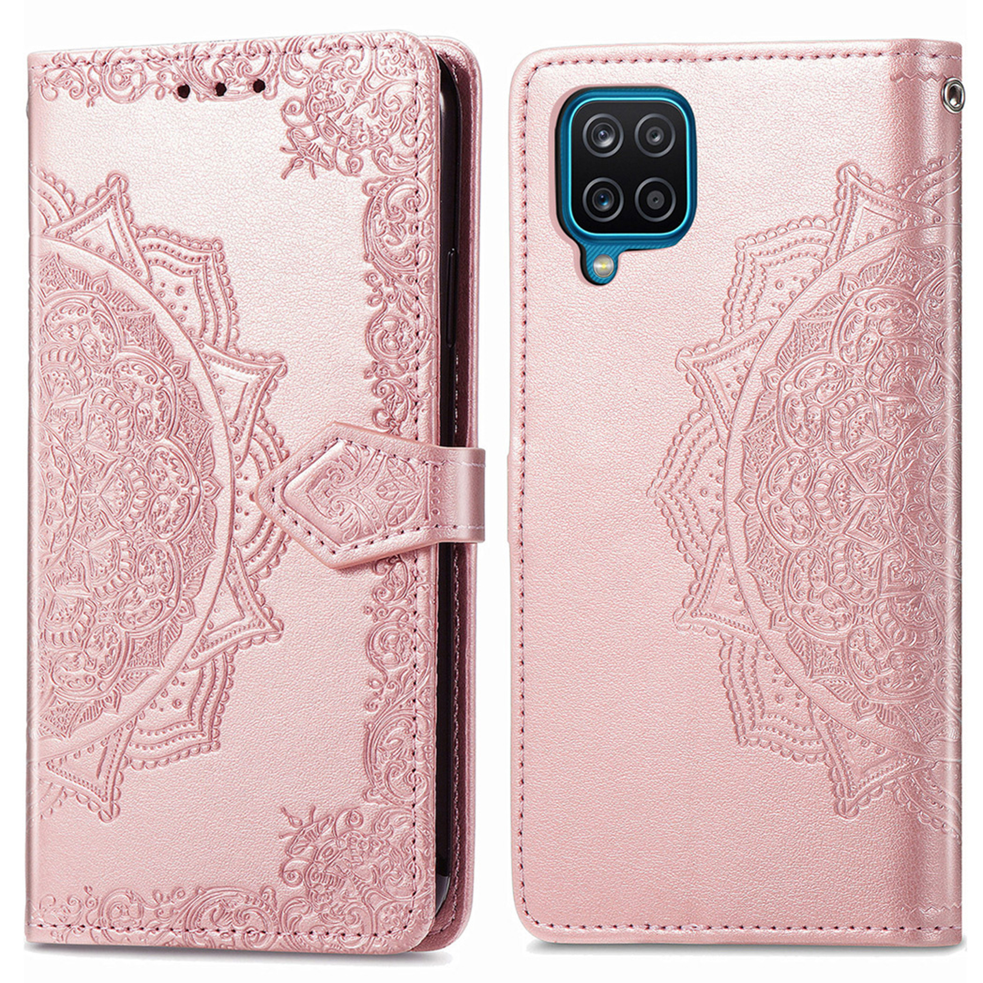 imoshion Mandala Bookcase voor de Samsung Galaxy A12 - Rosé Goud