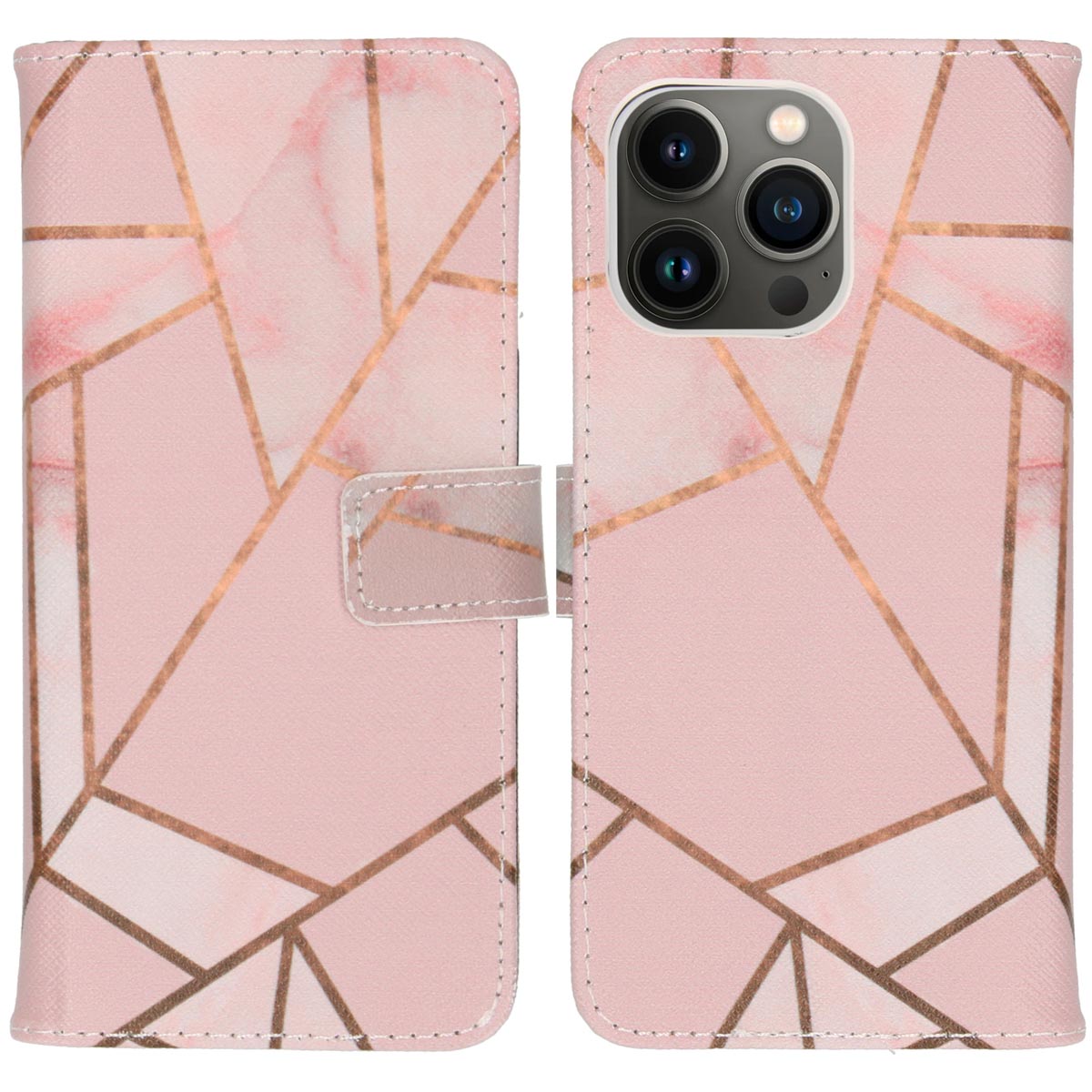 imoshion Design Softcase Bookcase pour Apple iPhone 13 Pro - Pink Graphic
