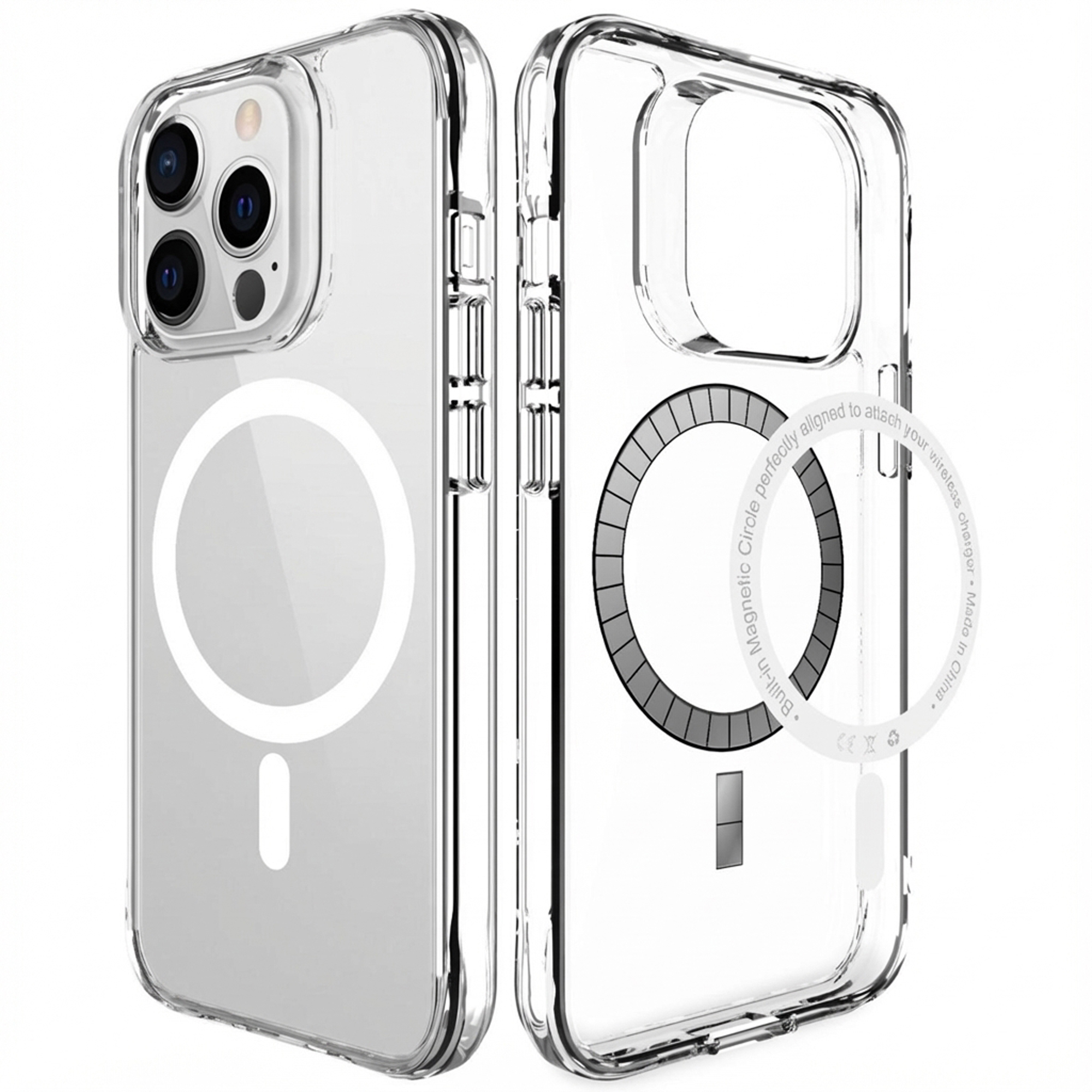 imoshion Coque Rugged Air MagSafe pour Apple iPhone 13 Pro Max - Transparent