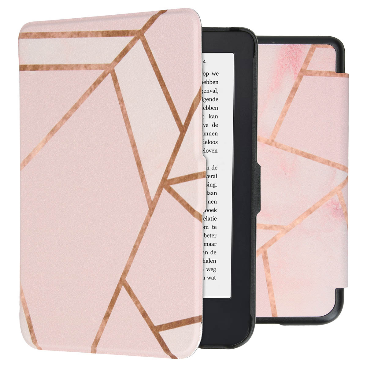 imoshion Design Slim Hard Case Sleepcover pour Kobo Clara 2E / Tolino Shine 4 - Pink Graphic