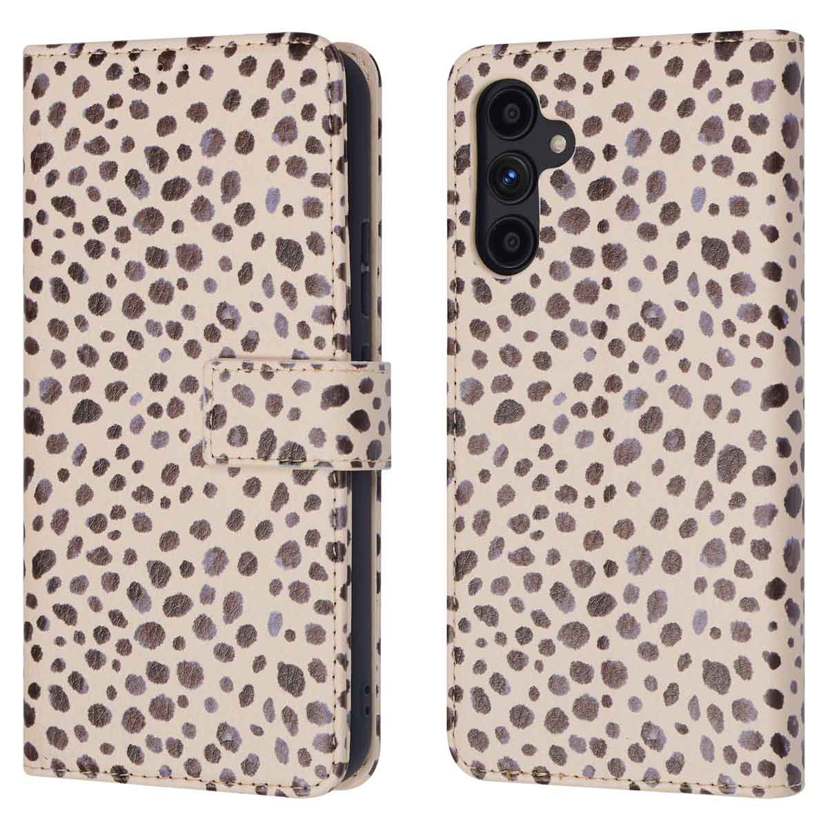imoshion Design Bookcase voor de Samsung Galaxy A34 (5G) - Black And White Dots