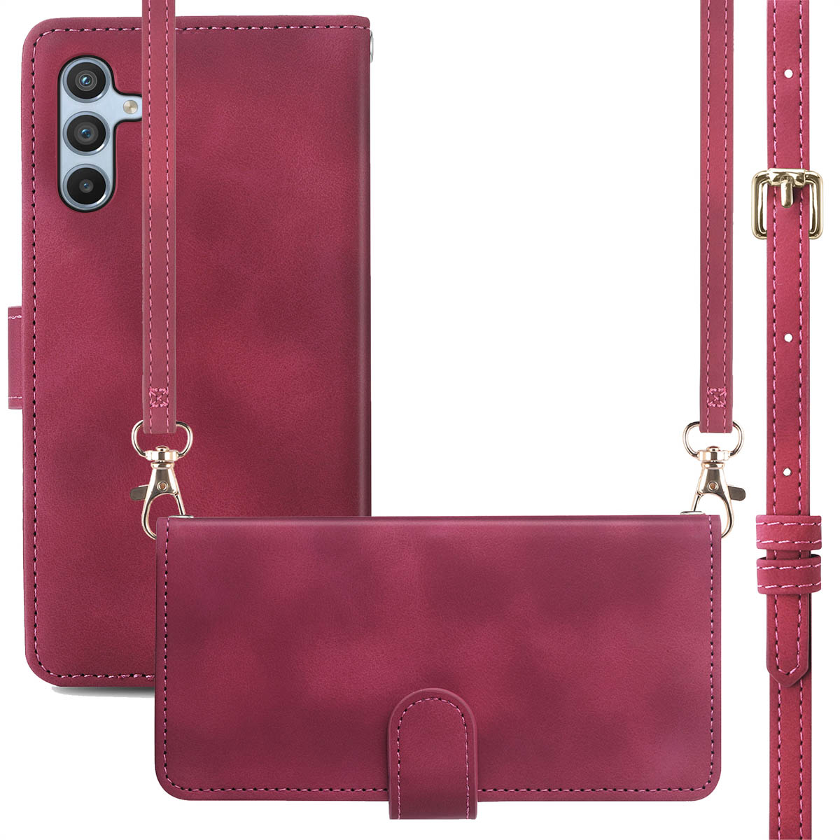 imoshion Bookcase met koord voor de Samsung Galaxy A34 (5G) - Rood