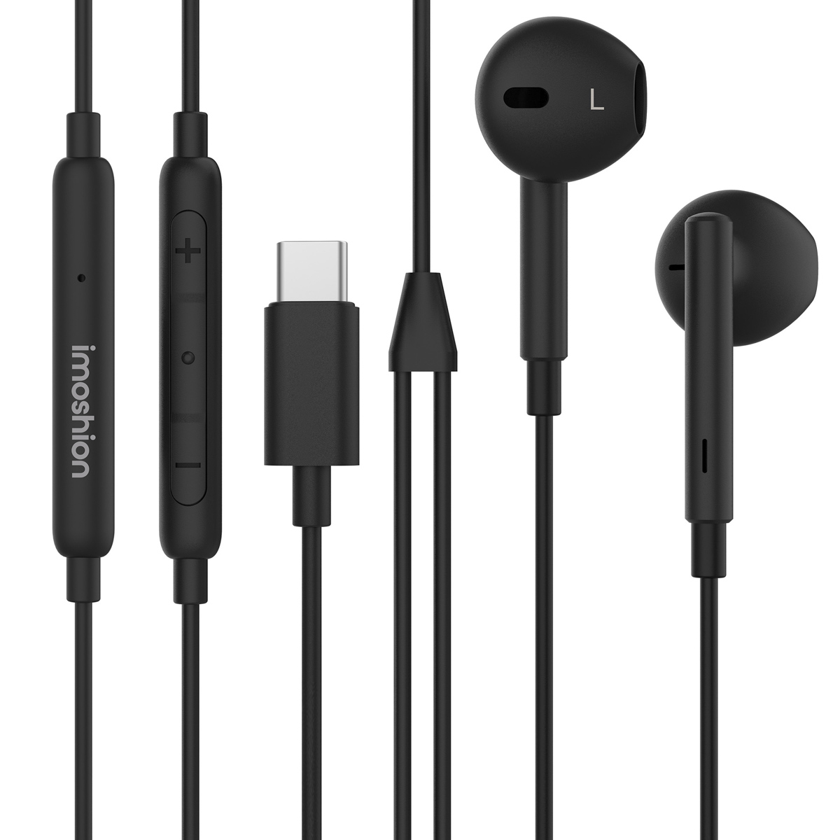 imoshion Ecouteurs - Ecouteurs filaires - Avec connexion USB-C - Noir