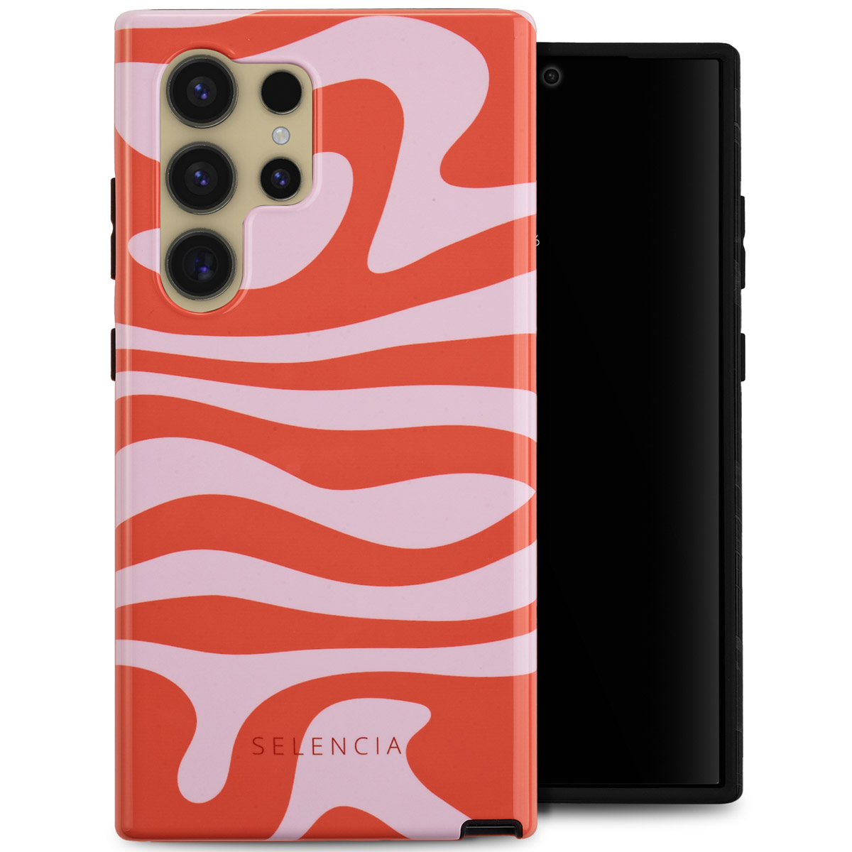 Selencia Vivid Backcover voor de Samsung Galaxy S24 Ultra - Dream Swirl Pink