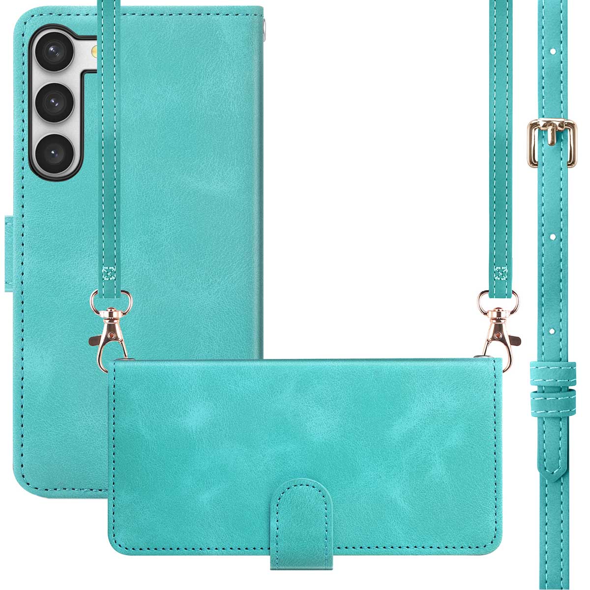 imoshion Bookcase met koord voor de Samsung Galaxy S23 - Turquoise