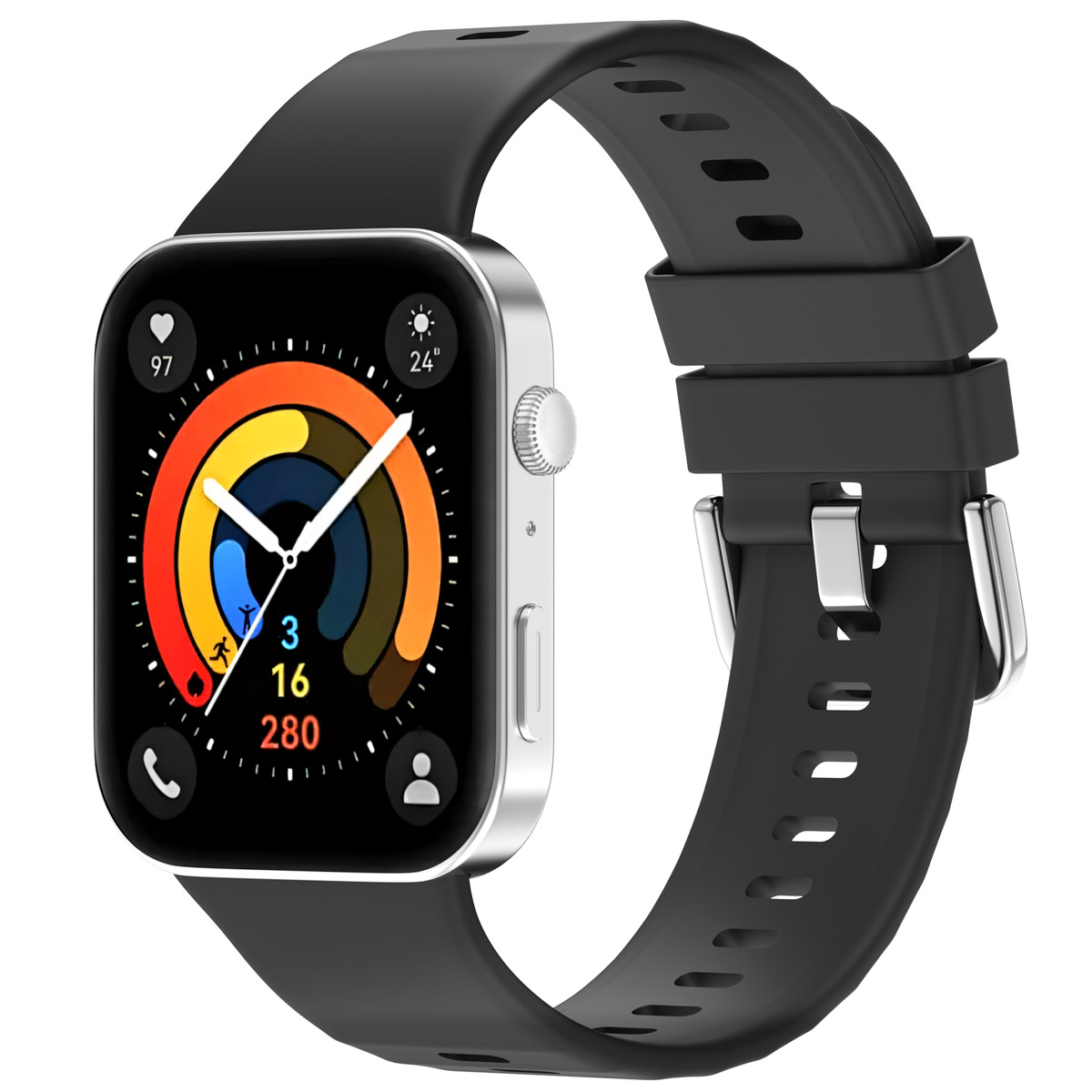 imoshion Bracelet silicone pour Huawei Watch Fit 3 - Noir