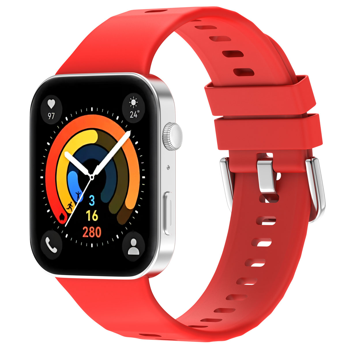 imoshion Bracelet silicone pour Huawei Watch Fit 3 - Rouge