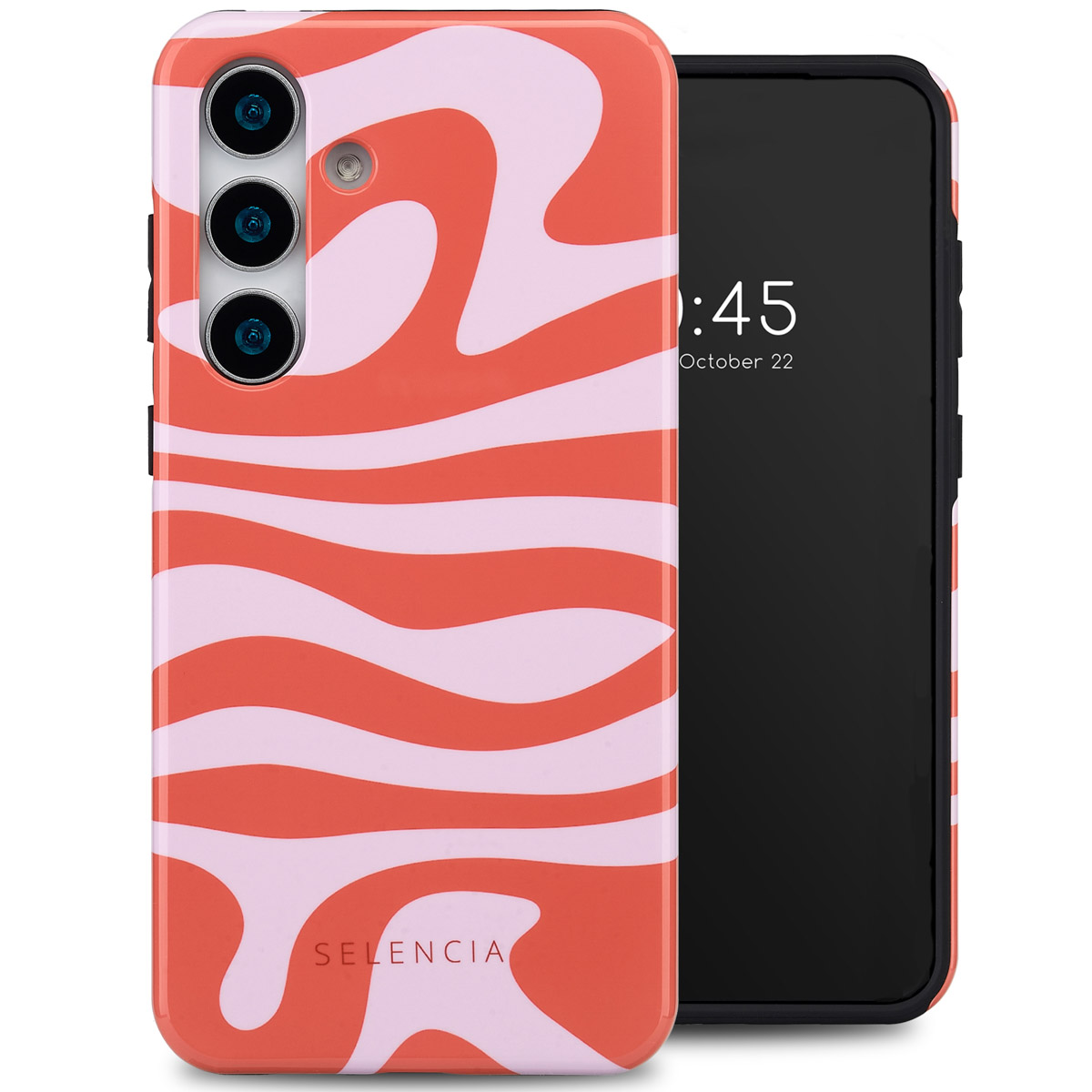 Selencia Coque arrière Vivid Samsung Galaxy S25 - Dream Swirl Pink