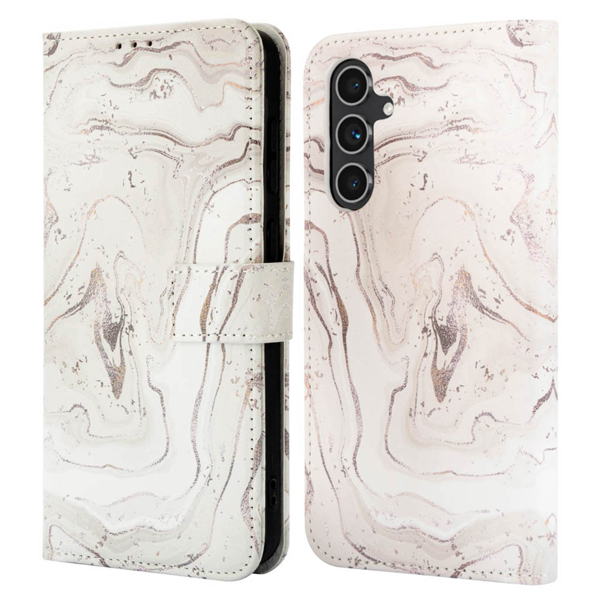 imoshion Design Bookcase voor de Samsung Galaxy A54 (5G) - Sandy Marble