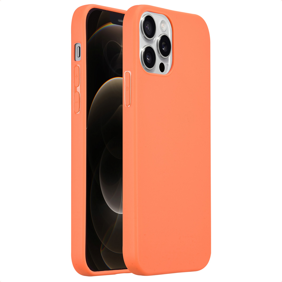 imoshion Coque Couleur pour Apple iPhone 12 (Pro) - Apricot Crush Orange