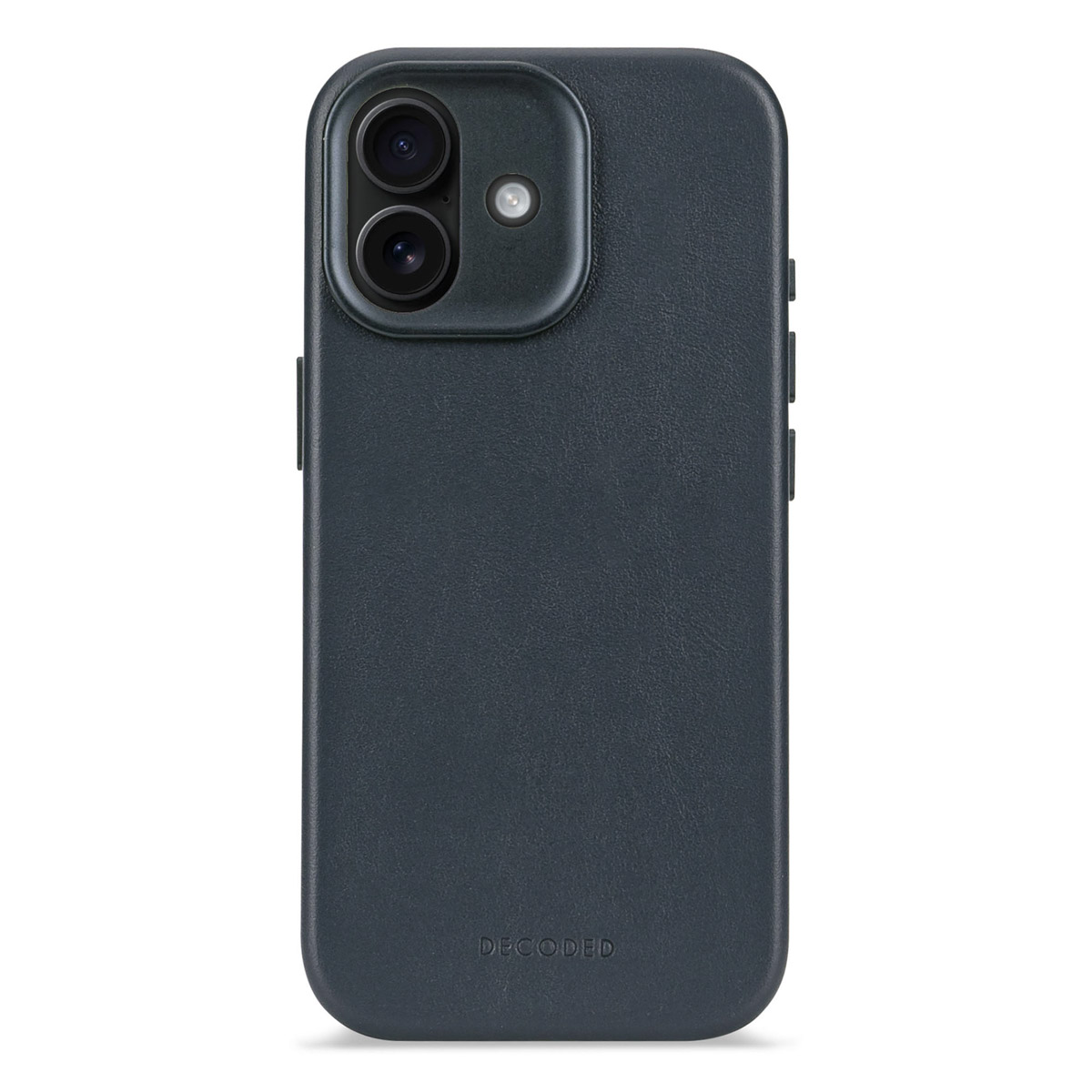 Decoded Leather Backcover MagSafe voor de Apple iPhone 17 - Navy Shadow