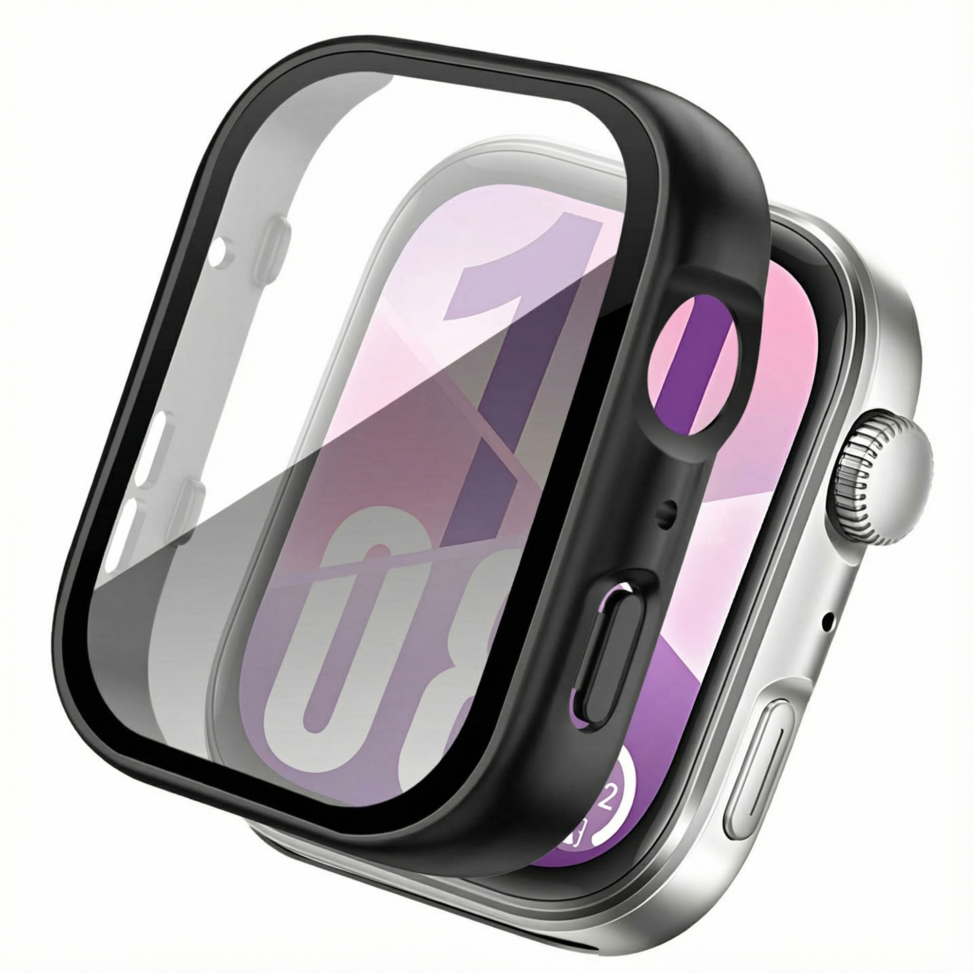imoshion Coque rigide &agrave; couVerture compl&egrave;te Huawei Watch Fit 4 - Noir