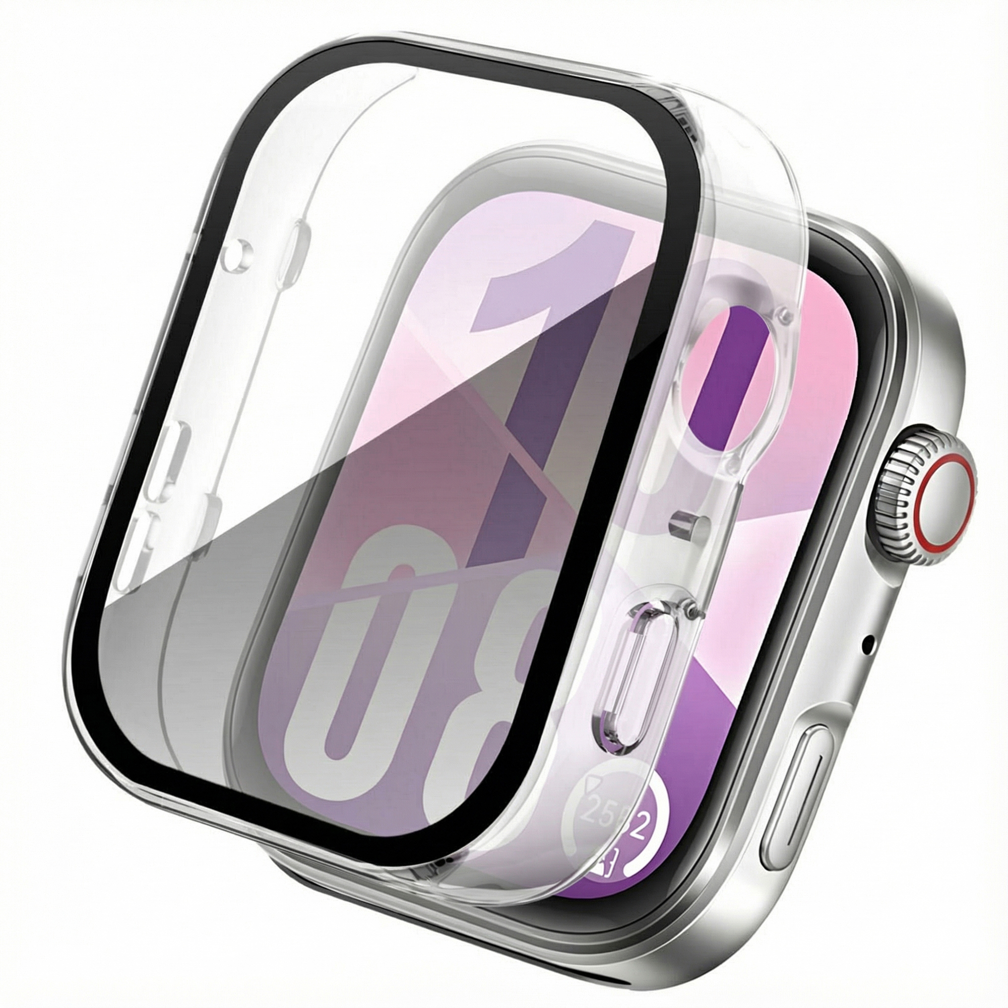 imoshion Coque rigide &agrave; couVerture compl&egrave;te Huawei Watch Fit 4 - Transparent