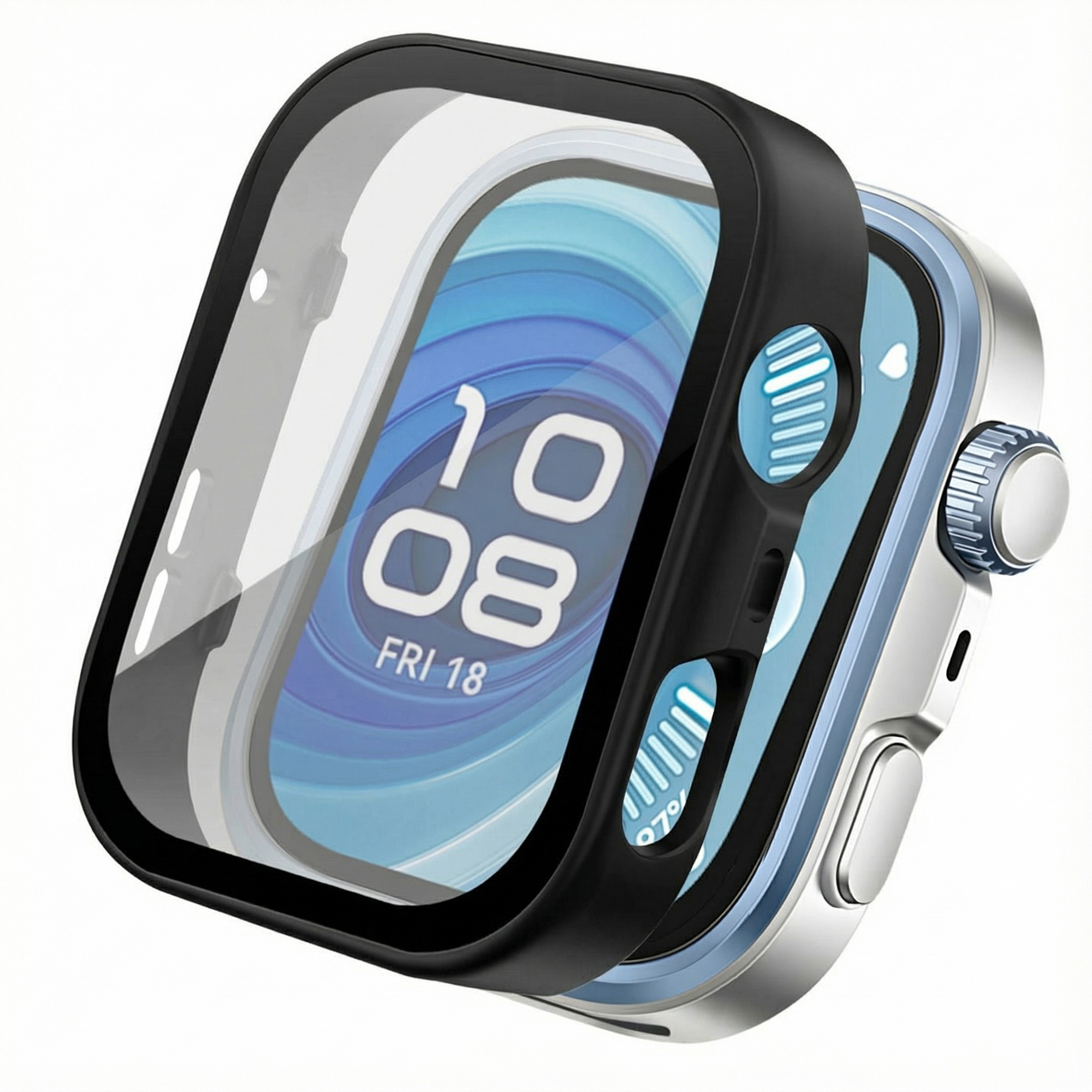 imoshion Coque rigide &agrave; couVerture compl&egrave;te Huawei Watch Fit 4 Pro - Noir