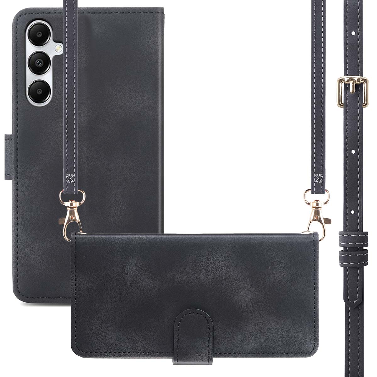 imoshion Bookcase met koord voor de Samsung Galaxy A17 (5G) / (4G) - Zwart
