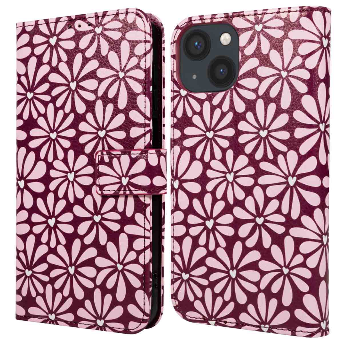 imoshion Design Bookcase voor de Apple iPhone 14 - Bloom Love Blush